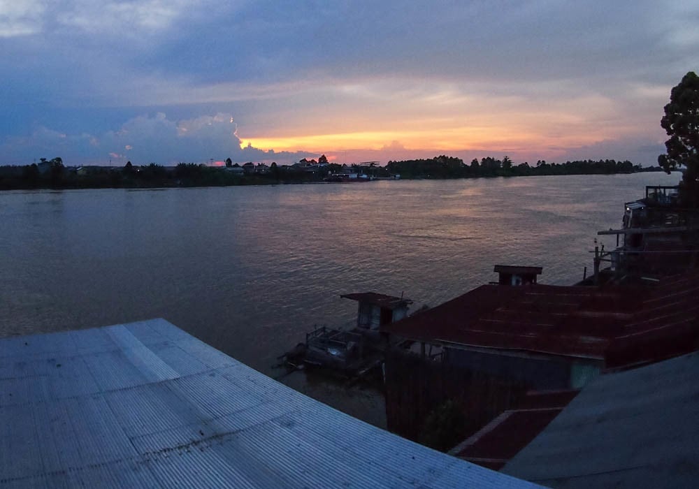 The Mahakam River near its mouth