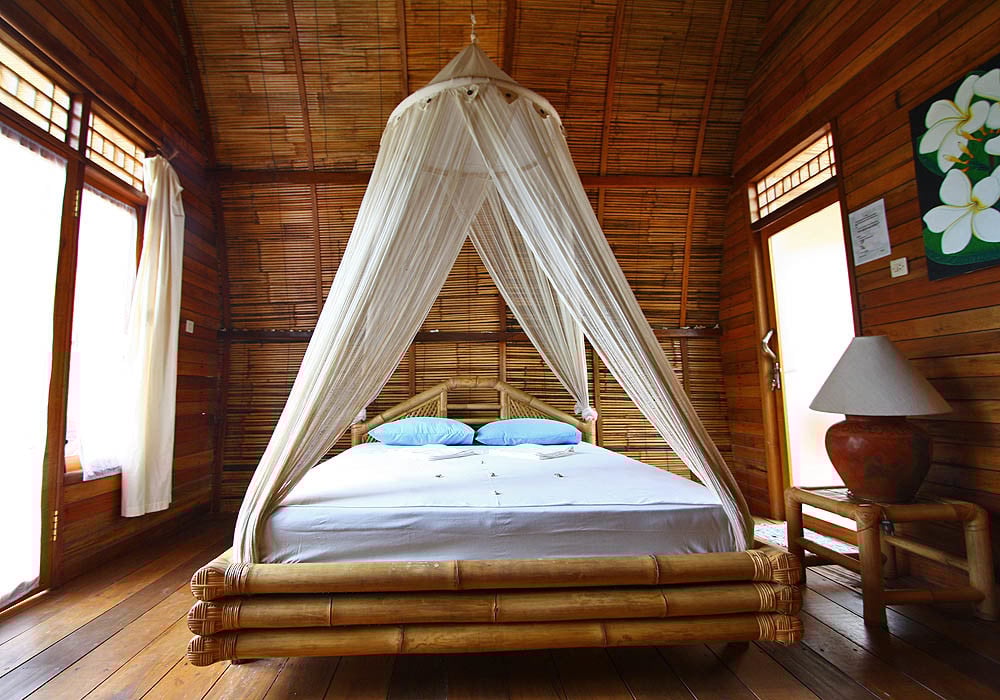 Inside a vacation Sasak house
