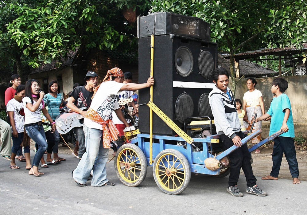 Music procession in Lombok