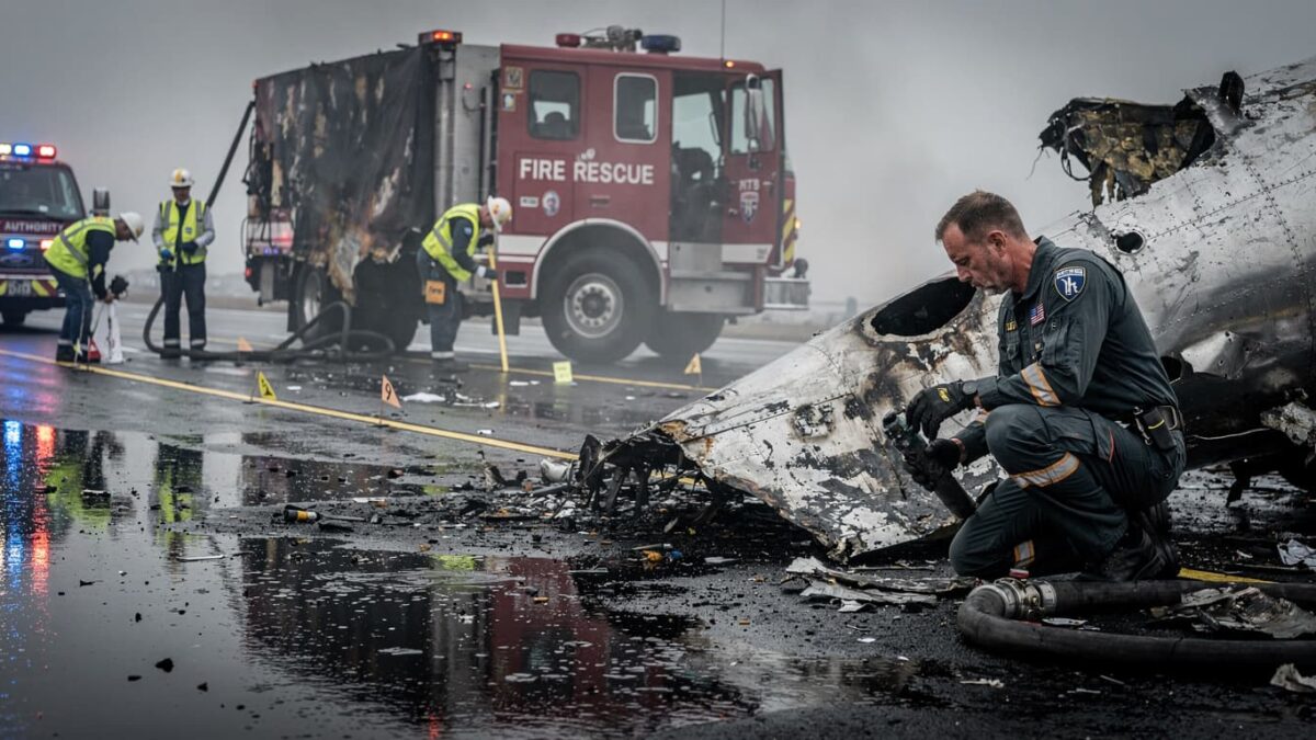 Two pilots killed as Air Canada Express jet hits fire truck at LaGuardia
