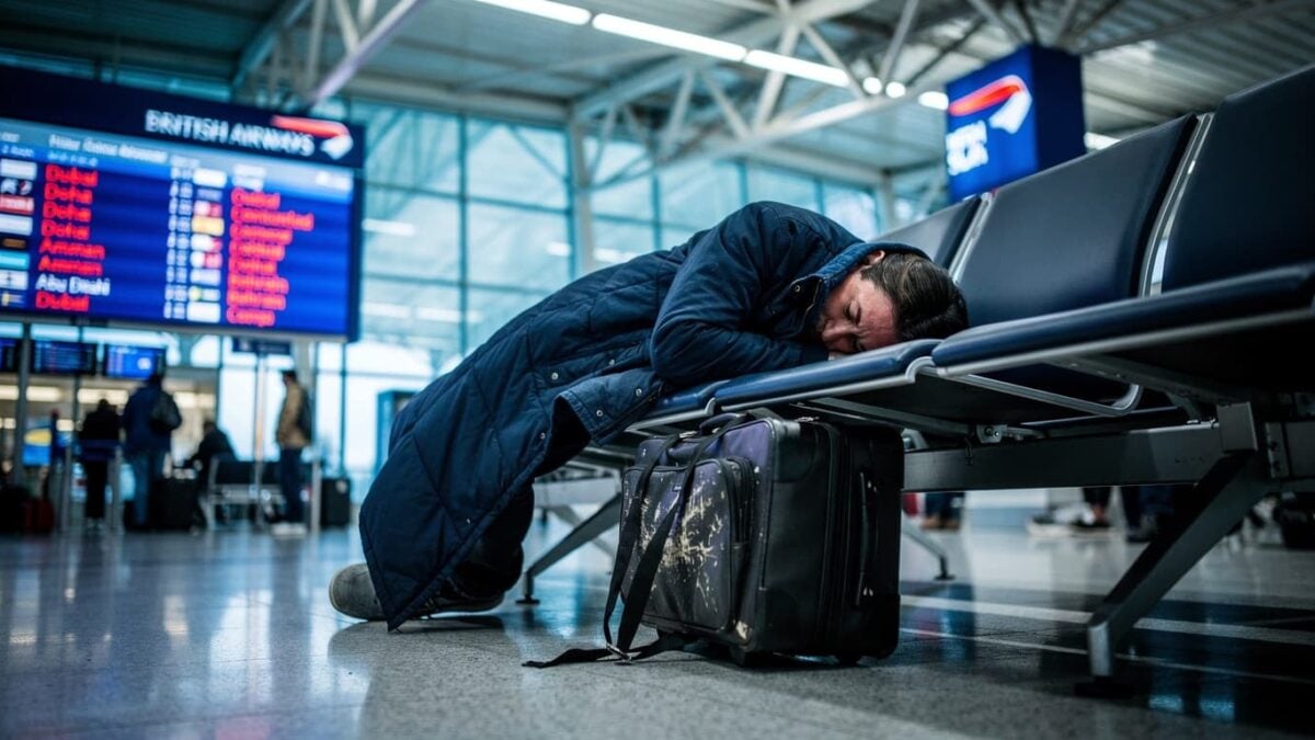British Airways cancels all Middle East flights until October, stranding 860,000 UK passengers.