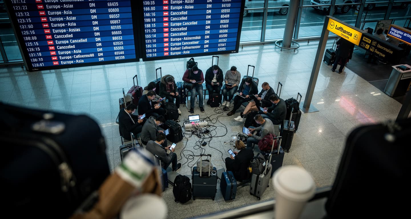 Jet fuel shortages will cut Europe-Asia flights 30-50% by June. Thousands of travelers face being stranded.