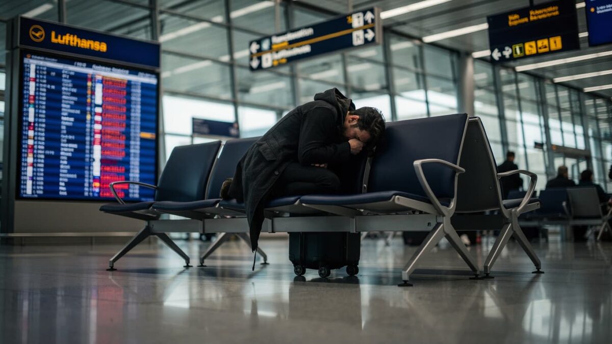Lufthansa is canceling 800 flights due to a cabin crew strike, stranding 100,000 passengers in Germany.