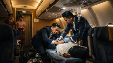 Three doctors saved a passenger in cardiac arrest on a Singapore Airlines flight to Sydney. The flight diverted to Adelaide.