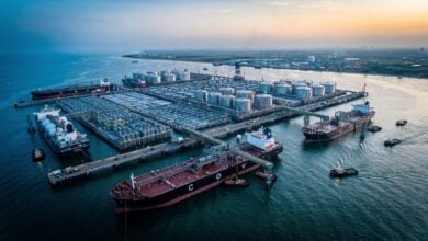 Offshore energy storage and transfer facility construction in Johor, Malaysia