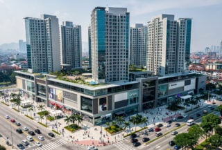 Integrated shopping mall and residential towers, Kuala Lumpur, Klang Valley, Malaysia