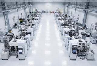 Advanced semiconductor fabrication equipment in Shanghai chipmaking facility