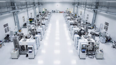 Advanced semiconductor fabrication equipment in Shanghai chipmaking facility