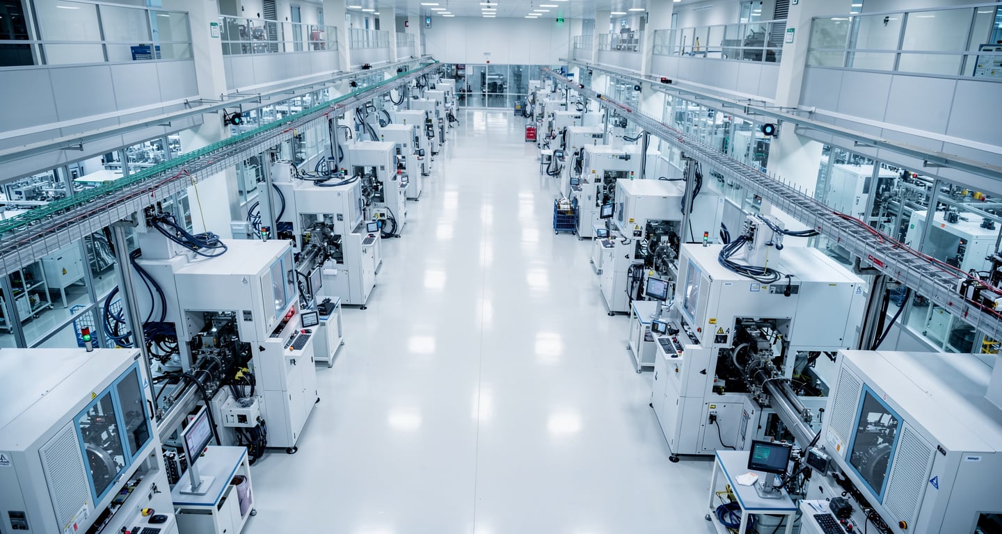 Advanced semiconductor fabrication facility, Singapore, precision manufacturing equipment