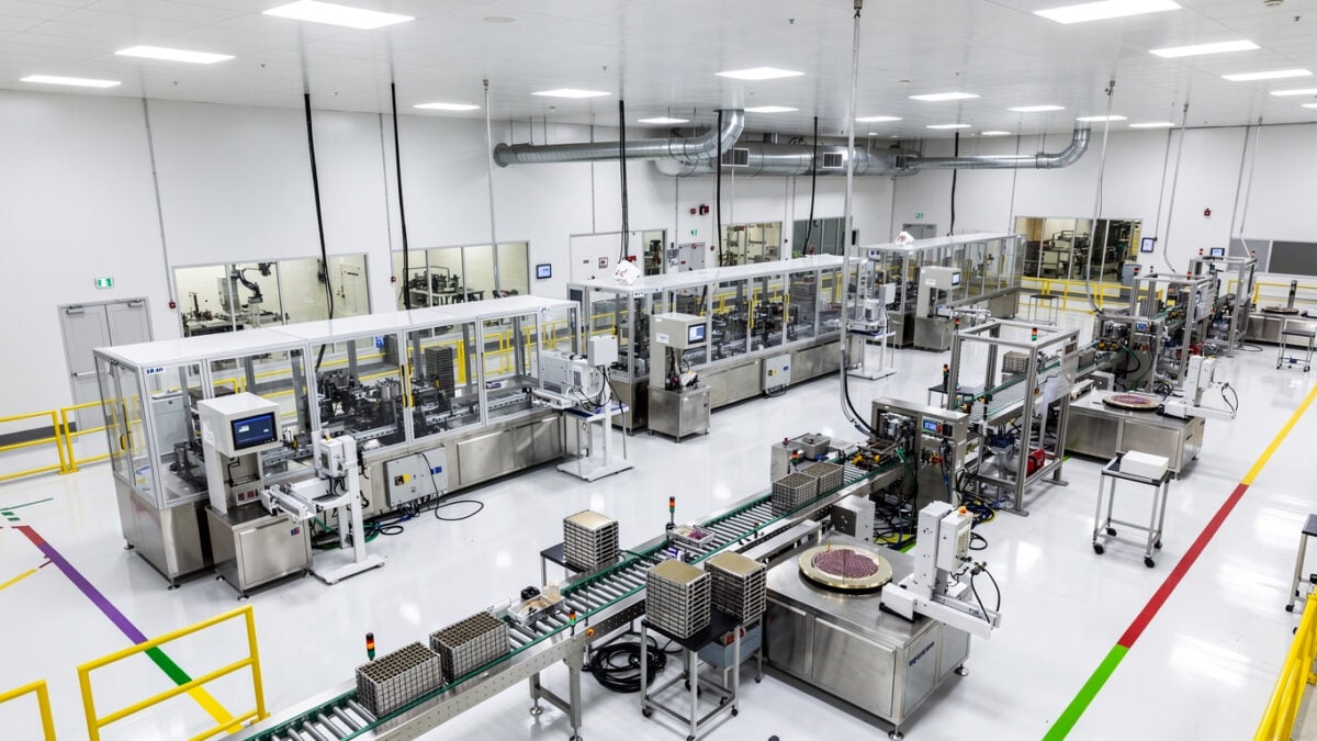 Advanced semiconductor packaging facility with precision equipment, Peoria Arizona