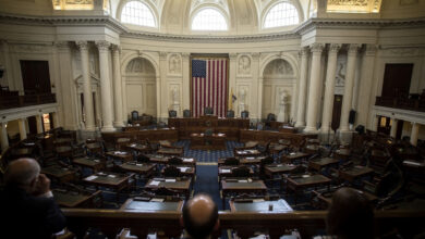 US Senate chamber interior, Capitol building, formal legislative setting
