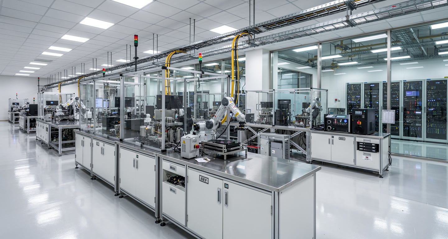 Advanced semiconductor packaging facility in Penang, Malaysia, with data centre infrastructure