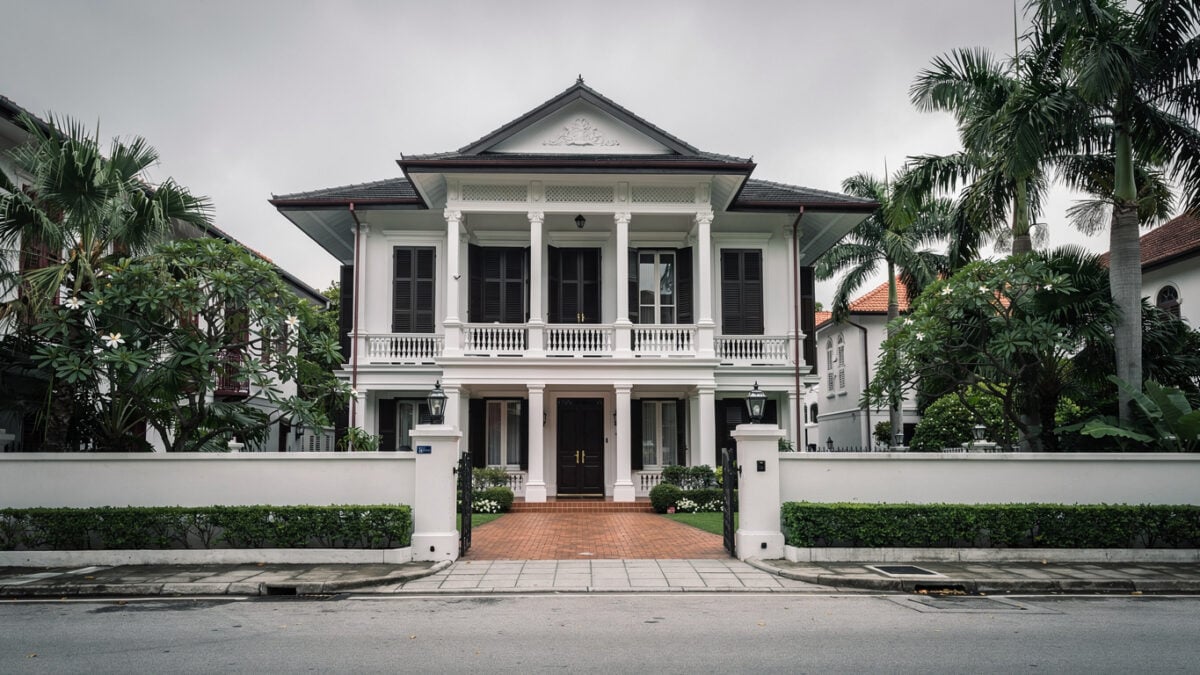 Colonial mansion in Singapore's Oxley Road residential district