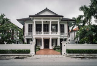 Colonial mansion in Singapore's Oxley Road residential district