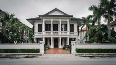 Colonial mansion in Singapore's Oxley Road residential district